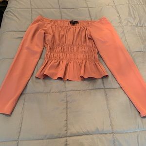 Women’s Pink Ruffle Blouse